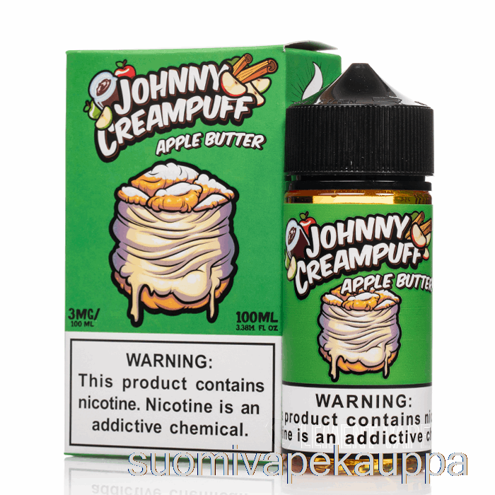 Vape Netistä Omenavoi - Johnny Creampuff - 100ml 0mg